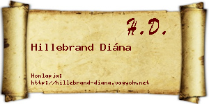 Hillebrand Diána névjegykártya