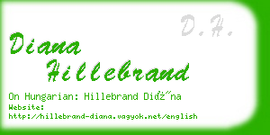 diana hillebrand business card